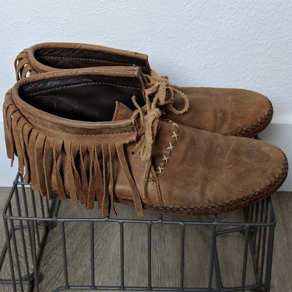 Anouk Shoes - Anouk leather mocassin bootie 9 1/2